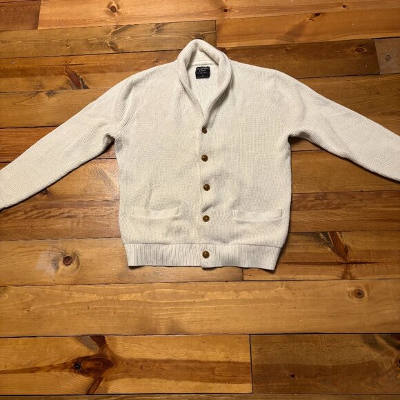 Abercrombie & Fitch Collared Cardigan Sweater Men's Large - Picture 1 of 5